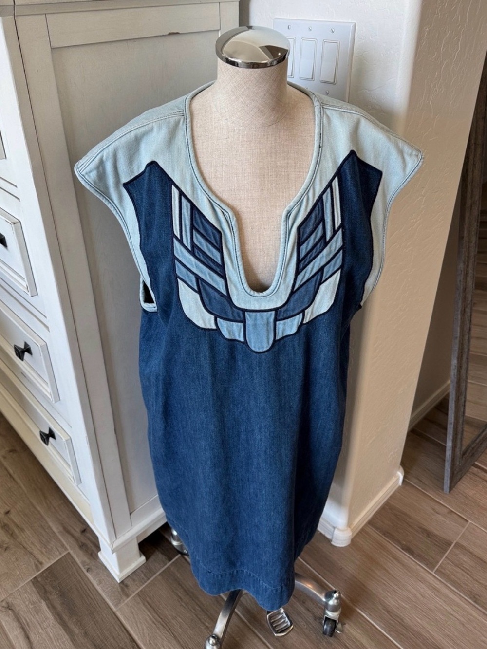 Anthropologie Holding Horses XL Samara denim dress